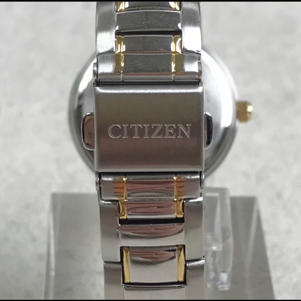 Citizen Two Tone Stainless MOP Crystals EL3044-54D - Picture 4 of 5
